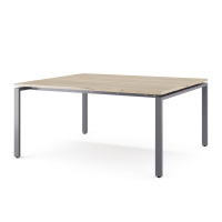 Стол офисный Kobor P/2-100/140 graphite/natural