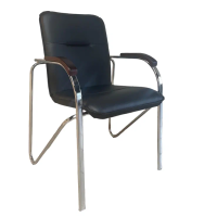 Стул Самба КС 1 ХРОМ LD экокожа черный