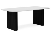 Стол деревянный Бавария B 180 х 90 белая пленка шагрень / черный Стол деревянный Бавария B 180 х 90 белая пленка шагрень / черный