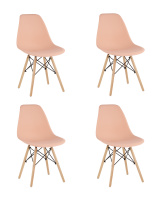 Стул Eames Style DSW персиковый x4 (разборный каркас) Стул Eames Style DSW персиковый x4 (разборный каркас)