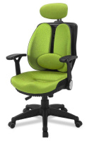 Инновационные компьютерные кресла HEALTH-MADE с двойной корсетной спинки зеленый