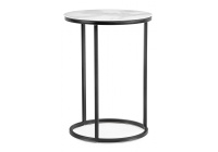 Журнальный стол Иберис белый мрамор / черный Журнальный стол Иберис белый мрамор / черный