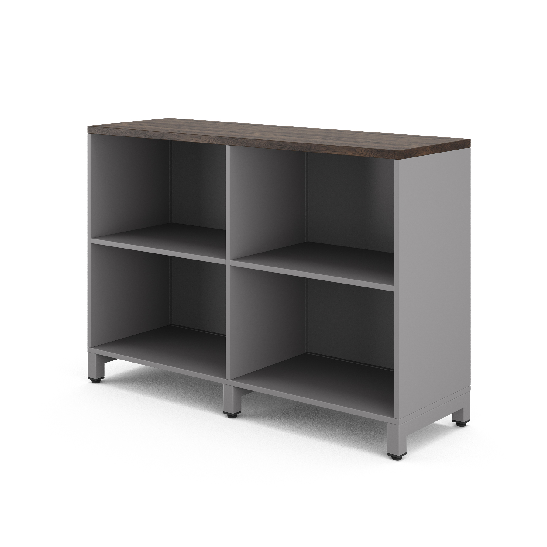 Шкаф открытый Kobor HO/2-120/60/M aluminum/charlston Шкаф открытый Kobor HO/2-120/60/M aluminum/charlston