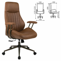 Кресло BRABIX PREMIUM "Texas EX-571", синхромеханизм, искусственная замша, светло-коричневый, 532942 Кресло BRABIX PREMIUM "Texas EX-571", синхромеханизм, искусственная замша, светло-коричневый, 532942