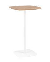 Стол барный Form 60x60 светлое дерево/белый