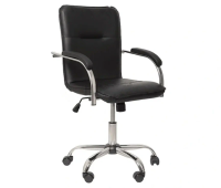 Стул Самба КС 2 SOFT GTP Chrome экокожа черный