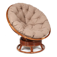 Кресло-качалка PAPASAN/ПАПАСАН w 23/01 B /с подушкой/ 115х78х104 см, Pecan (орех), экошерсть Коричневый, 1811-5 Кресло-качалка PAPASAN/ПАПАСАН w 23/01 B /с подушкой/ 115х78х104 см, Pecan (орех), экошерсть Коричневый, 1811-5