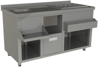 Барная станция БСЗ1-15/7-03 без ящиков и вертушки