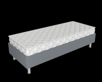 Спринг бокс СБ-200/80 серый с матрасом Верона