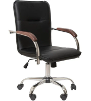 Стул Самба КС 2 LD GTP Chrome экокожа черный