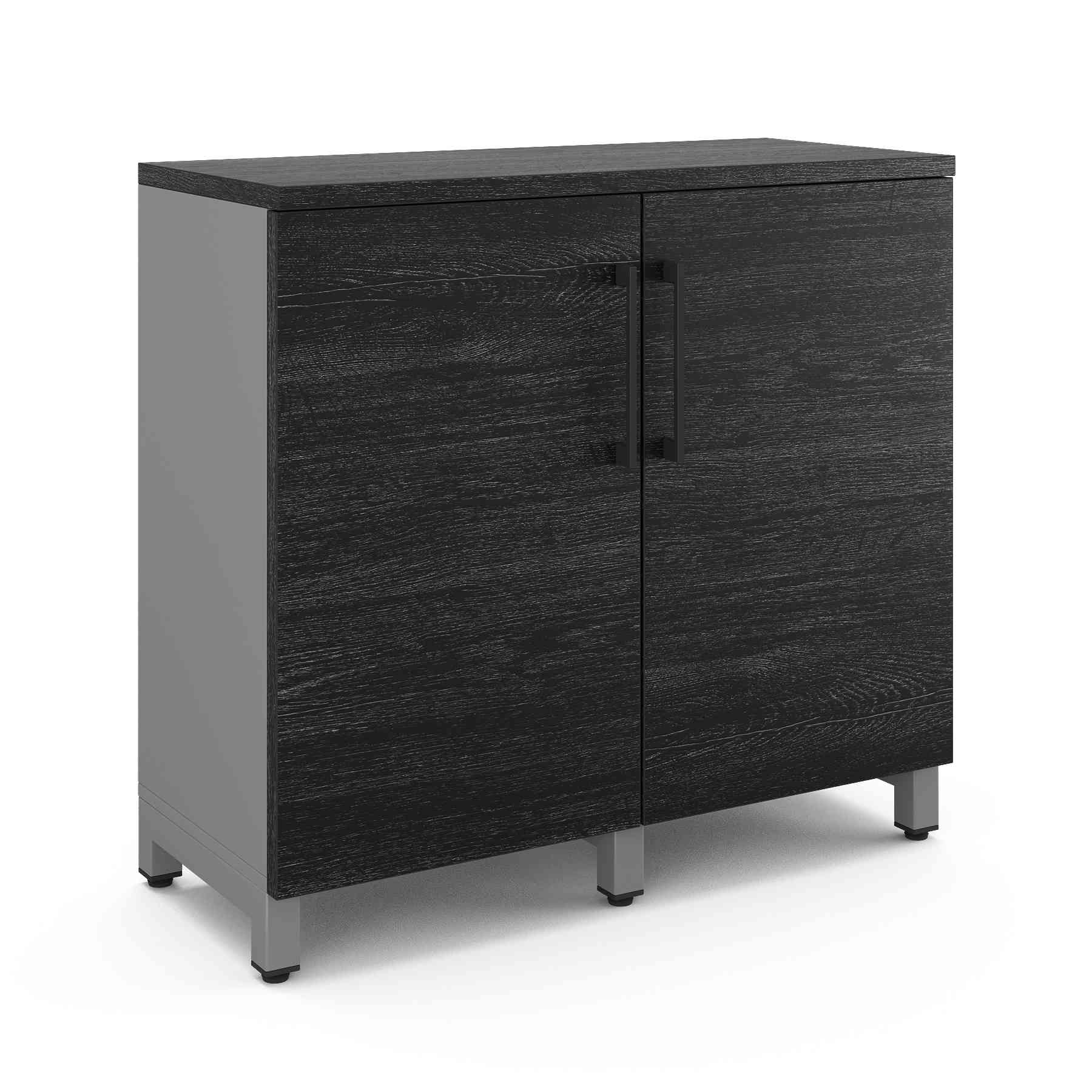 Шкаф распашной Kobor HR/2-90/40/M aluminum/wood Шкаф распашной Kobor HR/2-90/40/M aluminum/wood