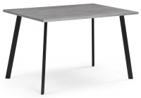 Стол деревянный Тринити Лофт 120х80х75 25 мм бетон / черный матовый Стол деревянный Тринити Лофт 120х80х75 25 мм бетон / черный матовый