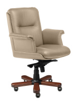 Кресло для руководителя STEEL NOTABLE B бежевая кожа