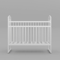 Кровать тип 1 Джованни, колесо-качалка CWKC-144310 Белый 1255х690х1140 COFFEE