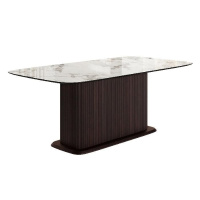 Стол прямоугольныи Denver 200, керамика глянцевая, опора дерево Стол прямоугольныи Denver 200, керамика глянцевая, опора дерево