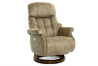 Кресло электрореклайнер FALTO Lux Electro (2 мотора, искусственный нубук, бежевый)