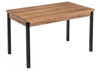 Стол деревянный Оригон дуб горный / черный матовый