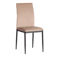 Стул CAPRI (mod. 39) металл, вельвет, 49.5 х 41 х 93,5 см, Beige (бежевый) HLR8 / черный
