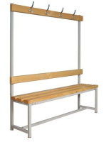 Скамейка с вешалкой для раздевалки CГ-1В-2000 Скамейка с вешалкой для раздевалки CГ-1В-2000