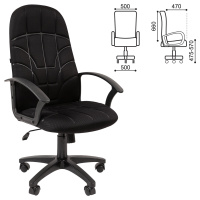 Кресло офисное BRABIX "Stampo EX-292", ткань TW-11, черное, 532790, 7127245