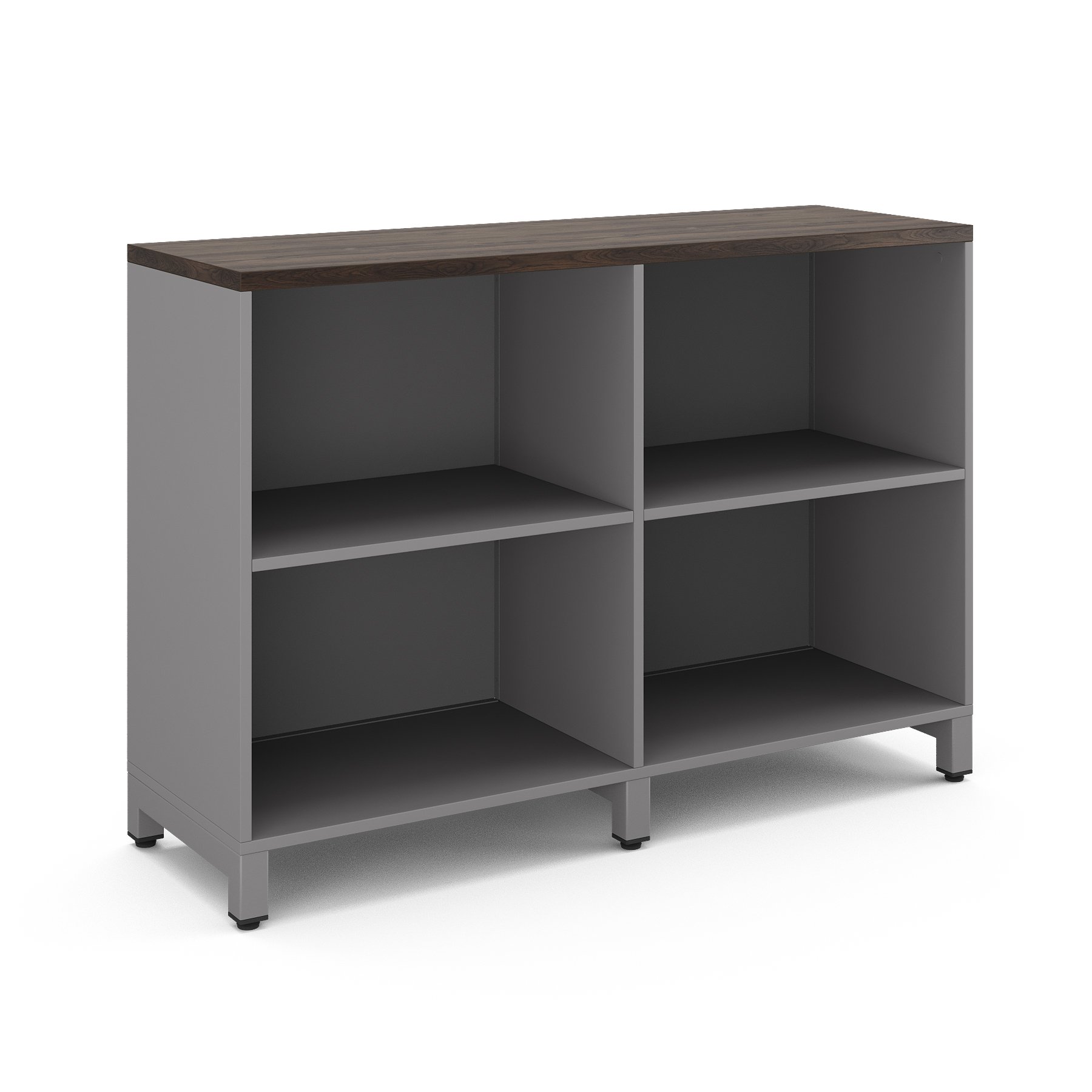 Шкаф открытый Kobor HO/2-120/60/M aluminum/charlston Шкаф открытый Kobor HO/2-120/60/M aluminum/charlston