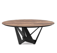 SCORPIO Стол круглый 140 орех ЧЕРНЫЙ/ОРЕХ SCORPIO Стол круглый 140 орех ЧЕРНЫЙ/ОРЕХ