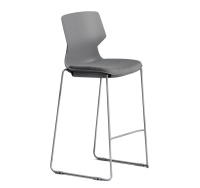 OSLO Кресло барное, салазки СЕРЫЙ/СЕРЫЙ OSLO Кресло барное, салазки СЕРЫЙ/СЕРЫЙ