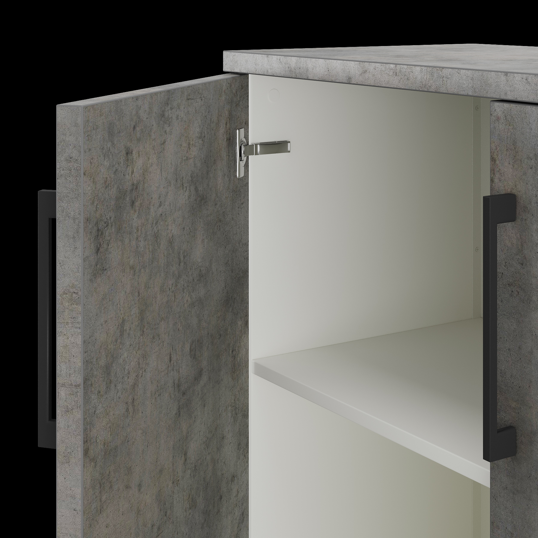 Шкаф распашной Kobor HR/2-90/40/M white/chicago Шкаф распашной Kobor HR/2-90/40/M white/chicago