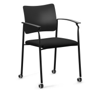 PINKO Кресло на ч.колес, с/под ЧЕРНЫЙ/ЧЕРНЫЙ/ЧЕРНЫЙ