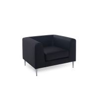 EVA UP Кресло, кожа ЧЕРНЫЙ/КОЖА