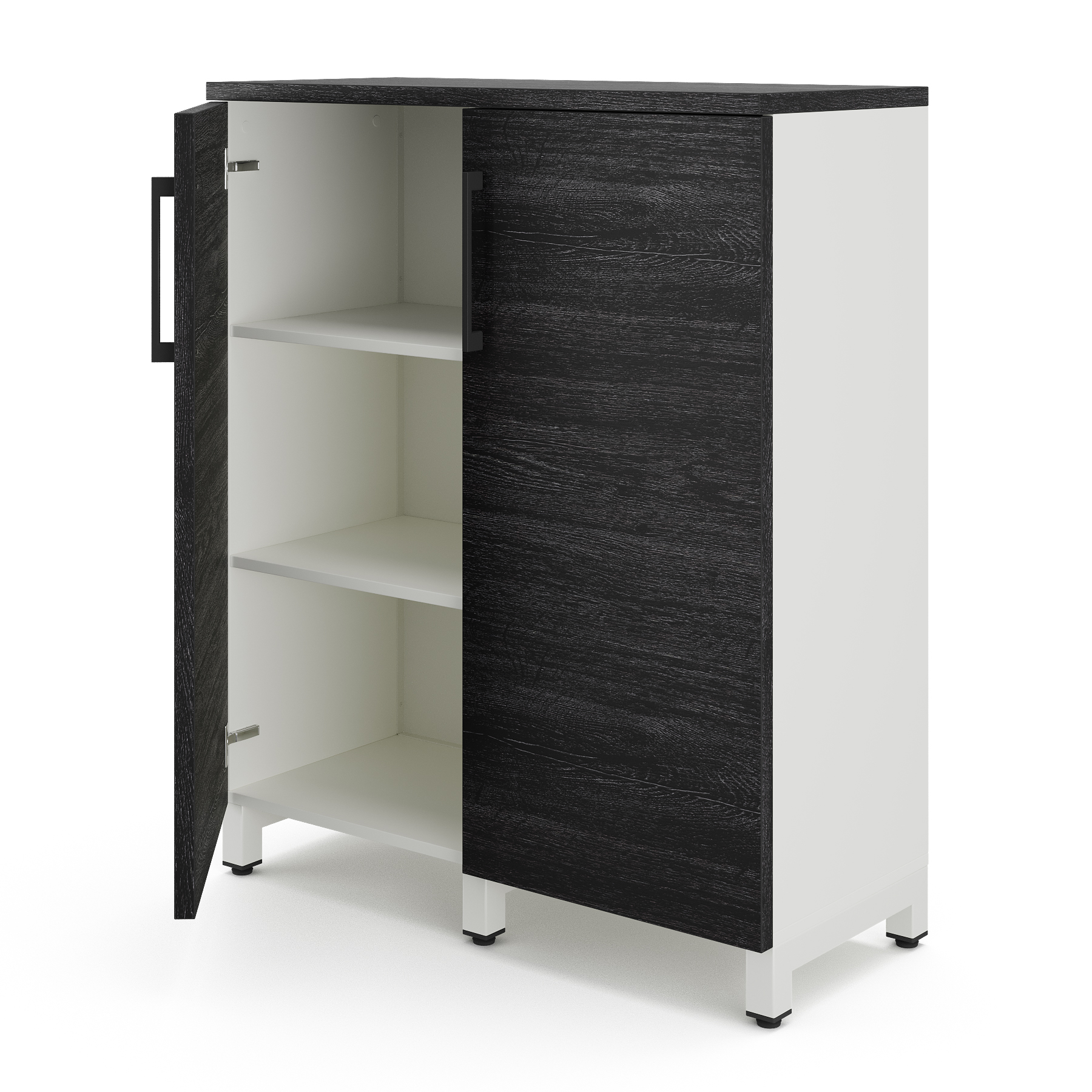 Шкаф распашной Kobor HR/3-90/40/M white/wood Шкаф распашной Kobor HR/3-90/40/M white/wood