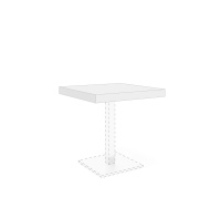 KYO Топ стола для переговоров БЕЛЫЙ МАТ