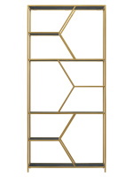 Стеллаж MALTA, золотой, керамика Antracite, 90x30x192 Стеллаж MALTA, золотой, керамика Antracite, 90x30x192