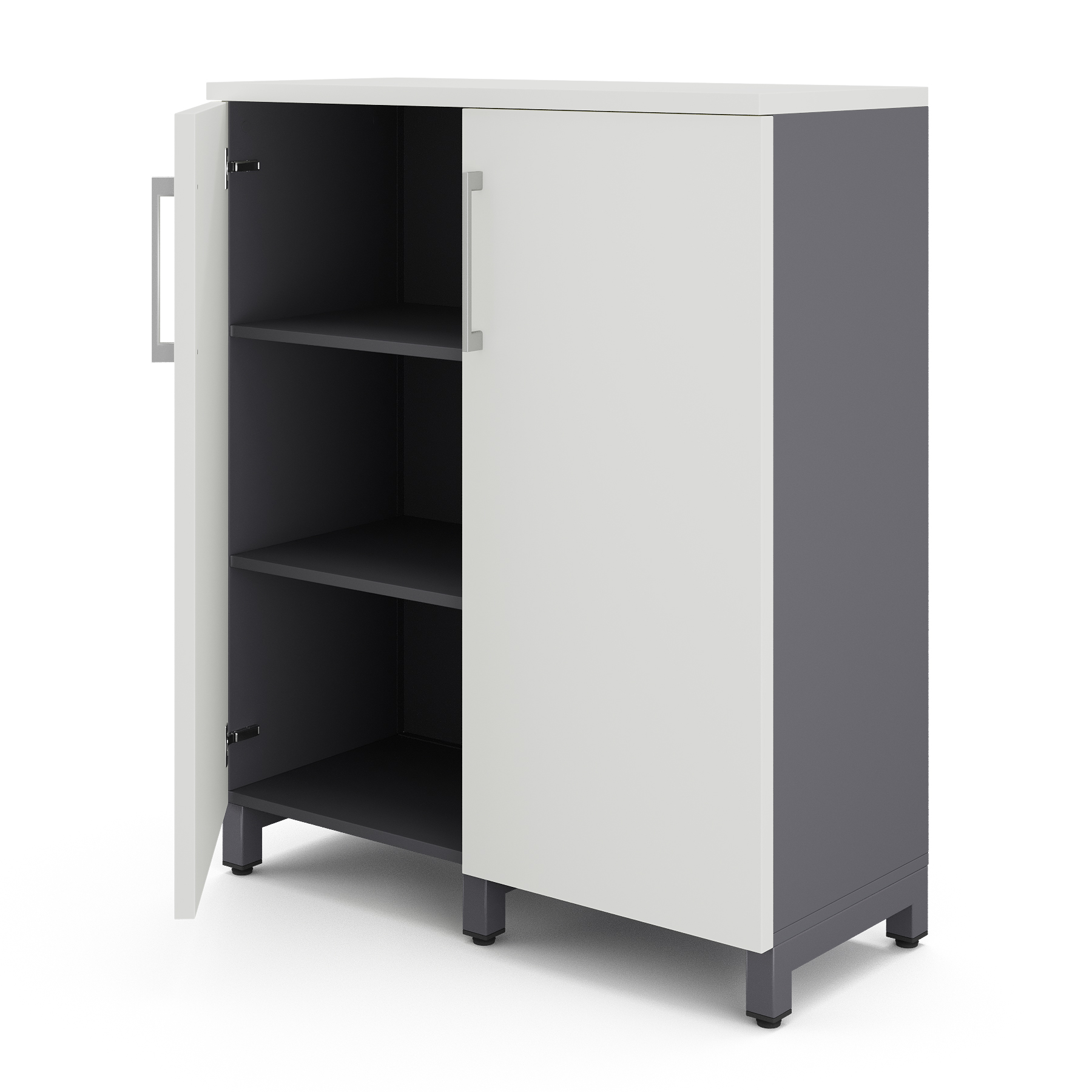 Шкаф распашной Kobor HR/3-90/60/M graphite/premium Шкаф распашной Kobor HR/3-90/60/M graphite/premium