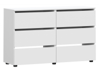 Комод Валенсия белый текстурный