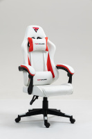 Кресло спортивное TopChairs Phantom бело-красный
