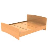 Кровать бытовая двуспальная из ЛДСП КЛ4 ольха