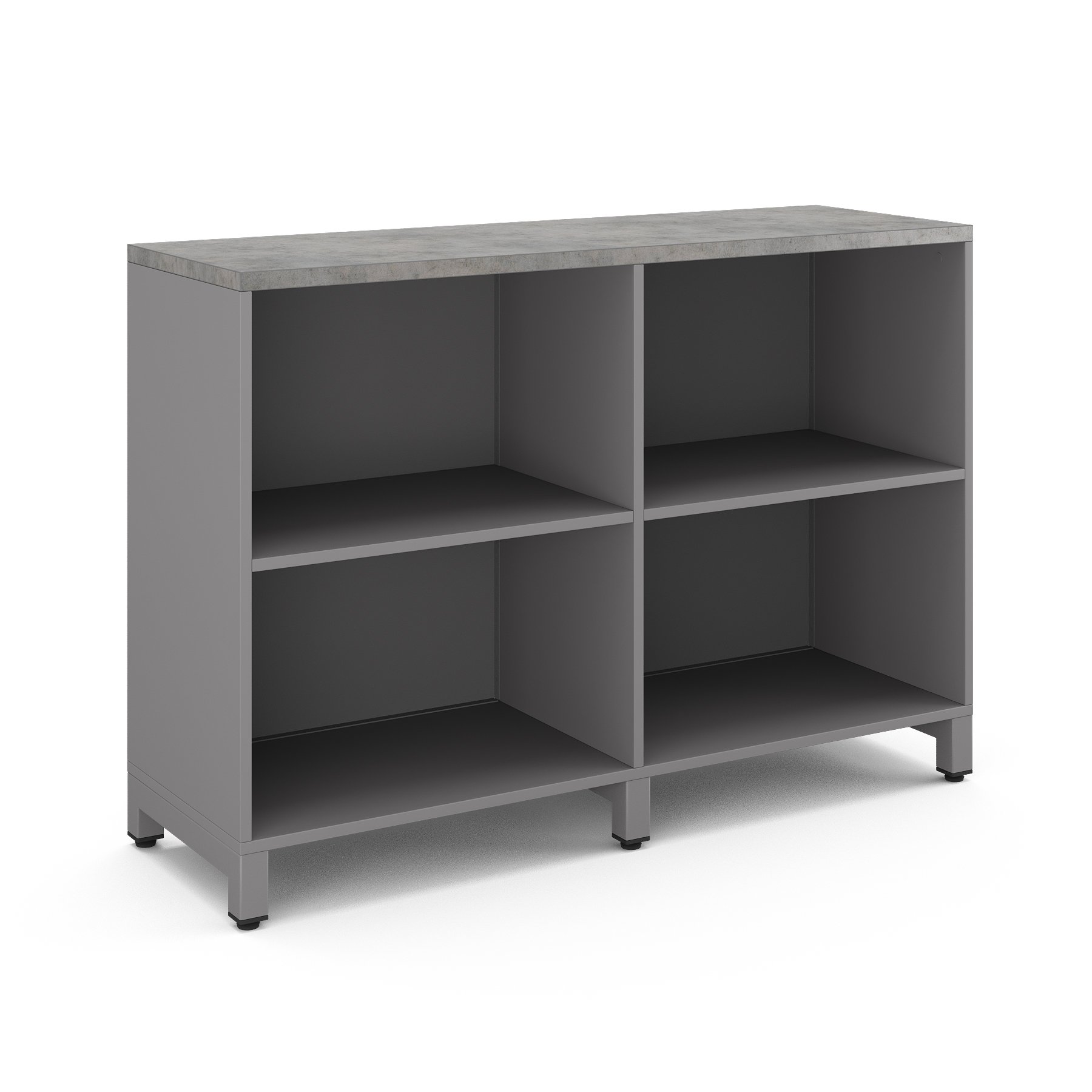 Шкаф открытый Kobor HO/2-120/40/M aluminum/chicago Шкаф открытый Kobor HO/2-120/40/M aluminum/chicago