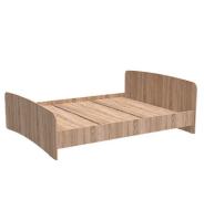 Кровать бытовая двуспальная из ЛДСП КЛ4 дуб сонома