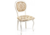 Стул деревянный Adriano молочный с патиной