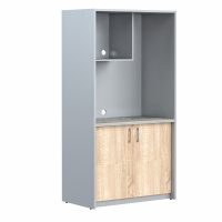 Шкаф для посуды SCB 120.3 Дуб Сонома светлый/Металлик 1030х600х2000 Шкаф для посуды SCB 120.3 Дуб Сонома светлый/Металлик 1030х600х2000