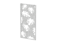 Перегородка с декором "Пальмы" (фурнитура в комплекте) 120х1,2х240 (08 Серый мрамор)