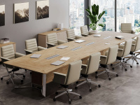 Мебель для переговоров Steel Meet Тиквуд Светлый Мебель для переговоров Steel Meet Тиквуд Светлый