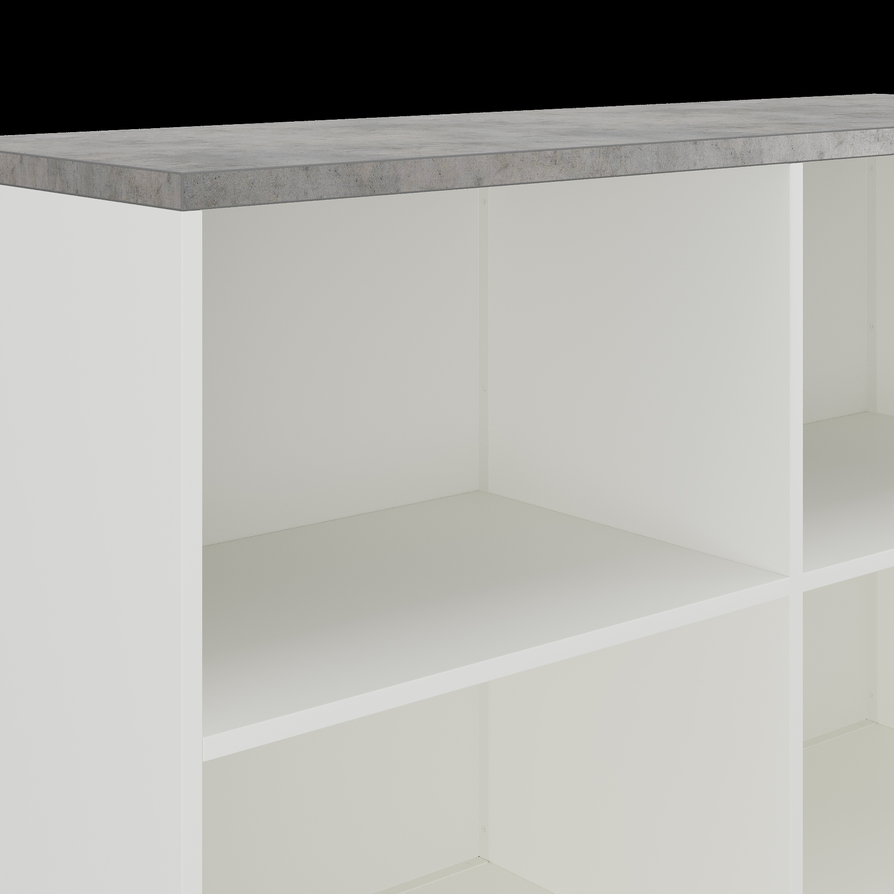 Шкаф открытый Kobor HO/2-120/60/M white/chicago Шкаф открытый Kobor HO/2-120/60/M white/chicago