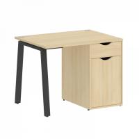 Home Office Стол письменный VR.SP-3-98.1.A Акация/Антрацит металл 980x720x750