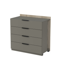 15ТЯ-С.809 Модуль тумбы с ящиками, СРЕДНИЙ (86.8x46x86 см) okwood/terra