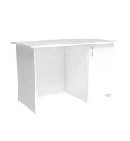 Стол письменный однотумбовый с дверкой СТЛ33 белый Стол письменный однотумбовый с дверкой СТЛ33 белый