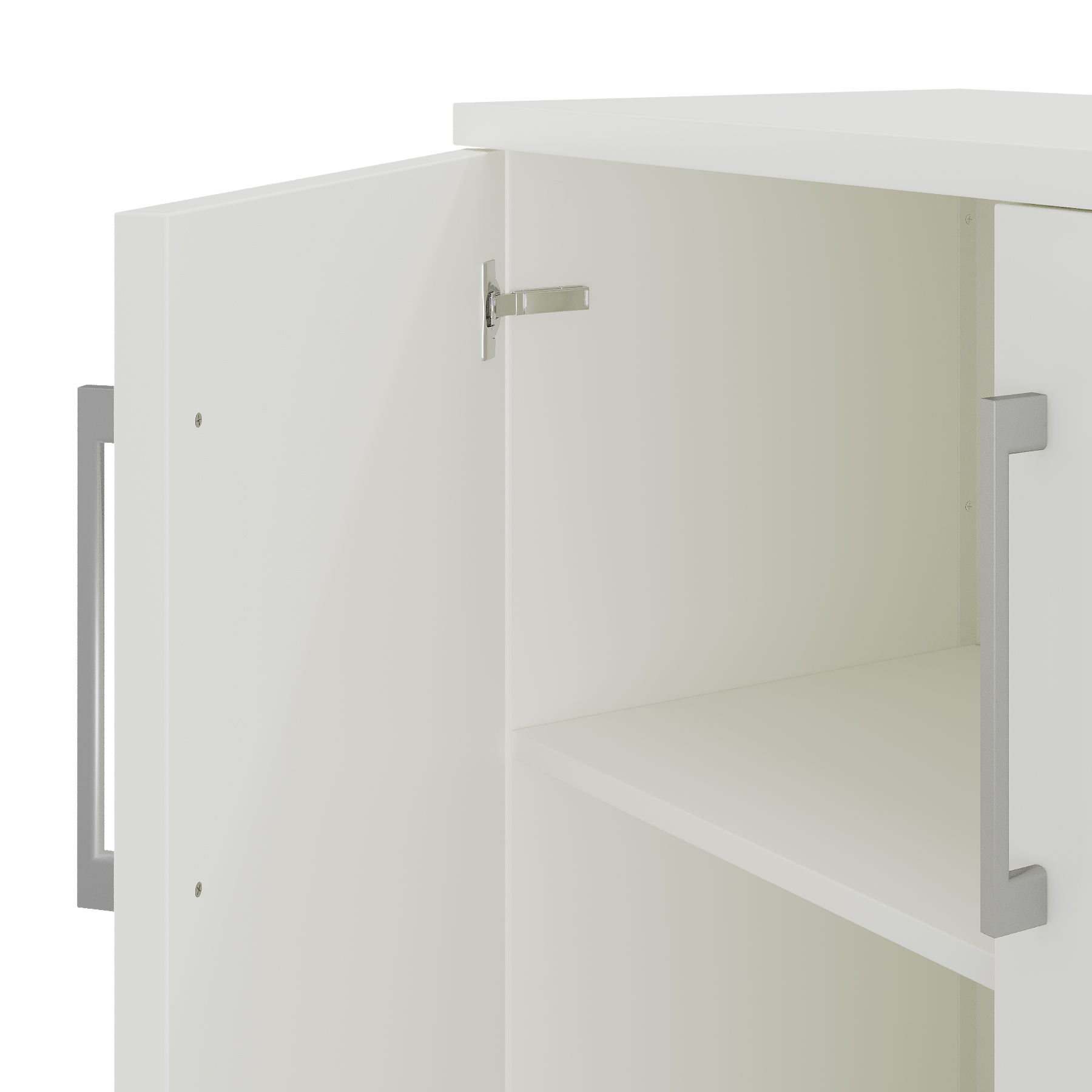 Шкаф распашной Kobor HR/2-90/60/M white/premium Шкаф распашной Kobor HR/2-90/60/M white/premium