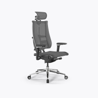 Кресло Y 4DF B2-14D - YM93+Infinity /Kc09/Nc09/D15P/H13mM-3D(M26.B35.G25.W04), Серый-Тем.Серый