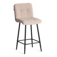 Полубарный стул Medeo/Медео велюр, бежевый, 7, 42х56х102 см